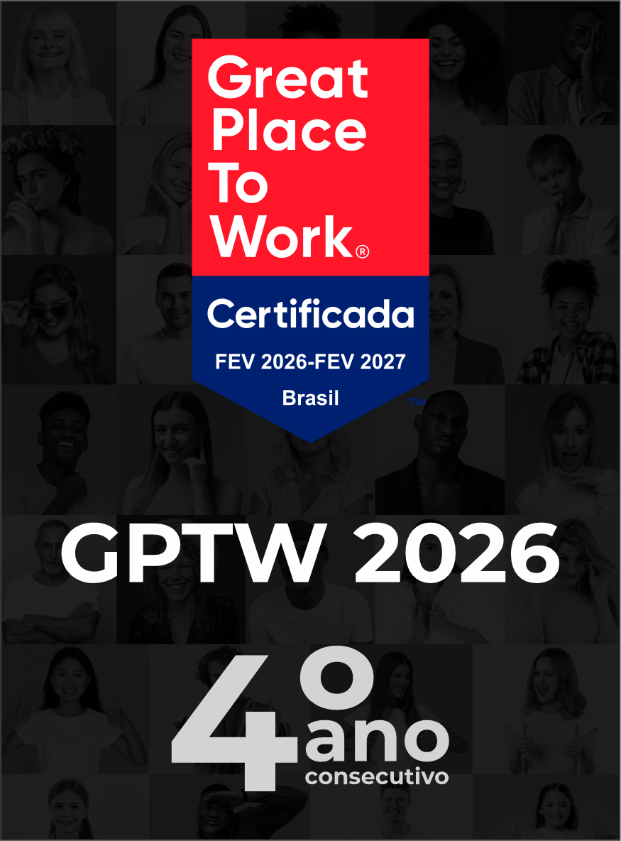Certificação Great Place to Work 2026 da B2CON, pelo quarto ano consecutivo